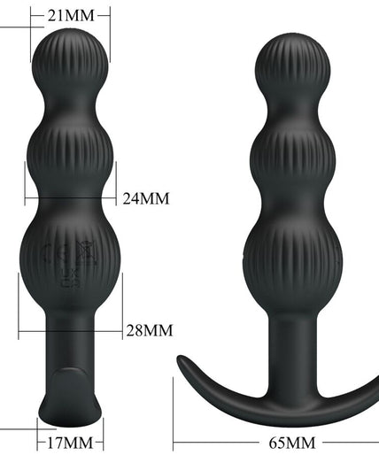 PRETTY LOVE - SIDNEY ANAL VIBRATOR 10 VIBRATIONS BLACK