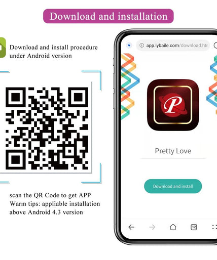 PRETTY LOVE - LEVIATHAN APP CONTROLLED VIBRATOR PURPLE