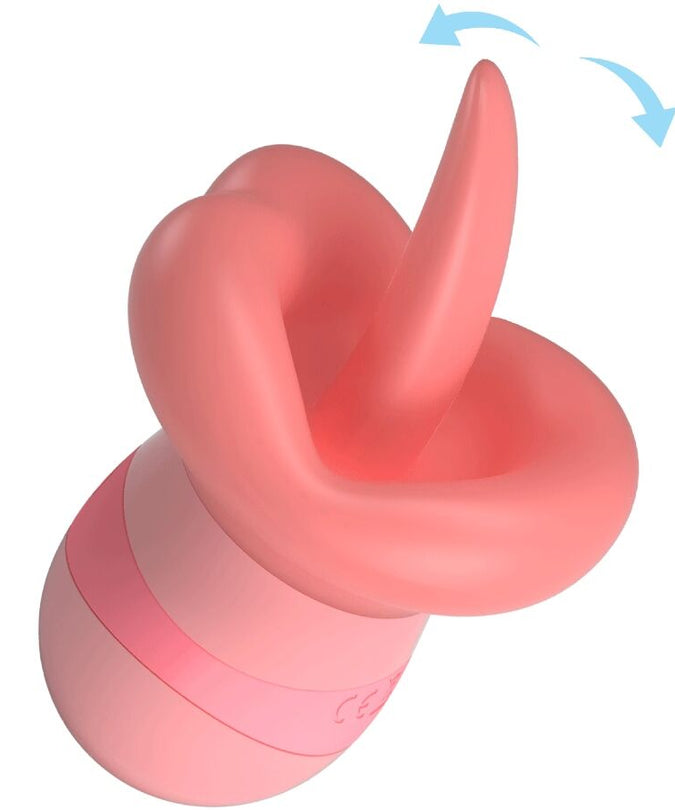 Pretty Love – Kylee Tongue Clitoris Stimulator 10 Vibrations Nude Pink