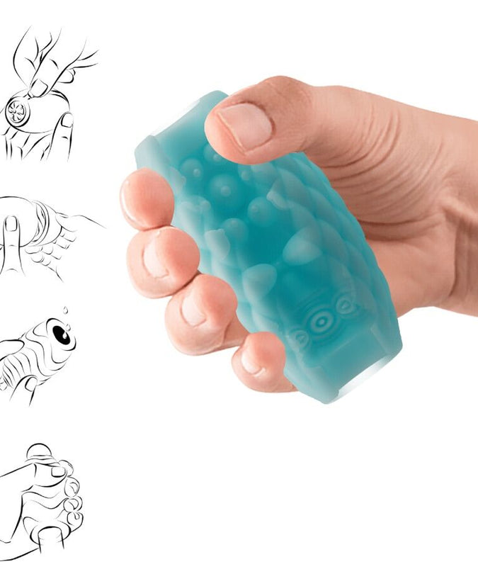 PRETTY LOVE - ATHENA EROS SILICONE MALE MASTURBATOR SKY BLUE