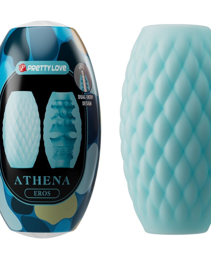 PRETTY LOVE - ATHENA EROS SILICONE MALE MASTURBATOR SKY BLUE