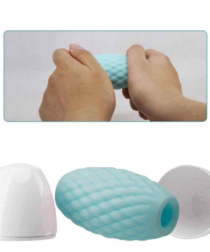 PRETTY LOVE - ATHENA EROS SILICONE MALE MASTURBATOR SKY BLUE