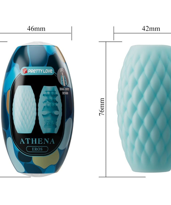PRETTY LOVE - ATHENA EROS SILICONE MALE MASTURBATOR SKY BLUE