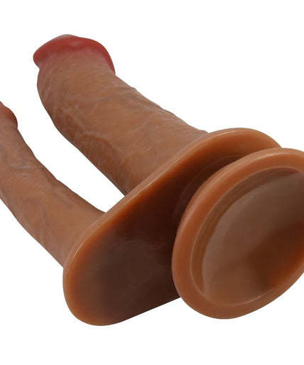 PRETTY LOVE - GORAN DOUBLE DILDO REALISTIC NATURAL MULATO