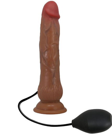 Pretty Love – Kyton Universeel Harnas Slipje Met Spuitende Dildo 19 Cm Mulato