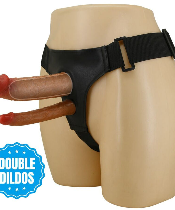 PRETTY LOVE - KEAVEN HARNESS SLIP UNIVERSAL & COMFORTABELE DUBBELE DILDO