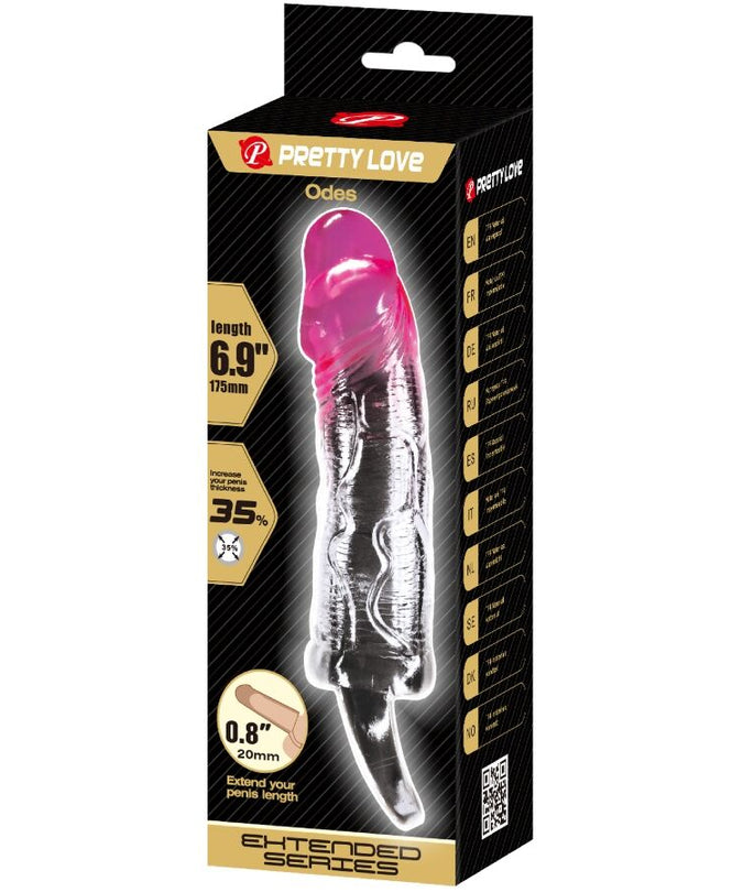 Pretty Love – Odes Realistische 2 cm Verlängerungshülle für Penis Pink