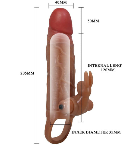 PRETTY LOVE - OSMAR PENIS SLEEVE + VIBRATING CLITORIS STIMULATOR