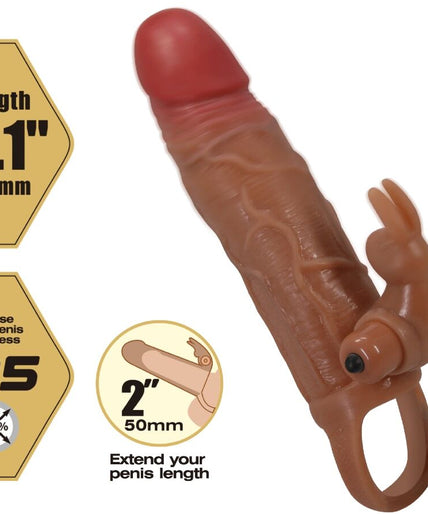 PRETTY LOVE - OSMAR PENIS SLEEVE + VIBRATING CLITORIS STIMULATOR