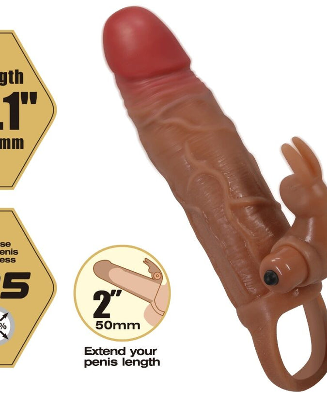 PRETTY LOVE - OSMAR PENIS SLEEVE + VIBRATING CLITORIS STIMULATOR