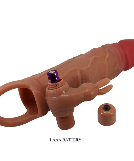 PRETTY LOVE - OSMAR PENIS SLEEVE + VIBRATING CLITORIS STIMULATOR