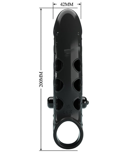 ROMANCE - VIBRATING PENIS SLEEVE BLACK