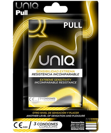 UNIQ - PULL LATEXVRIJE CONDOMS MET STROOKJES 3 STUKS