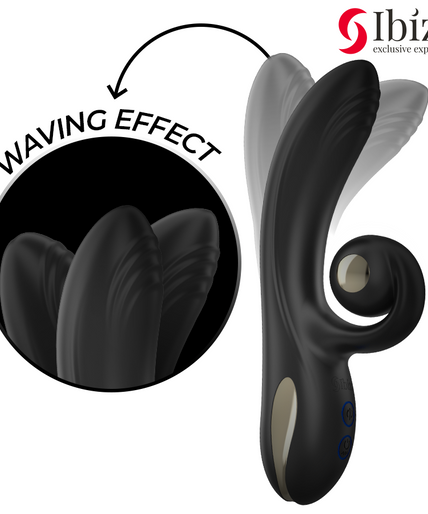 IBIZA - TWISTER VIBRATOR WITH CURVE STIMULATOR AND VIBRO-ROTATION