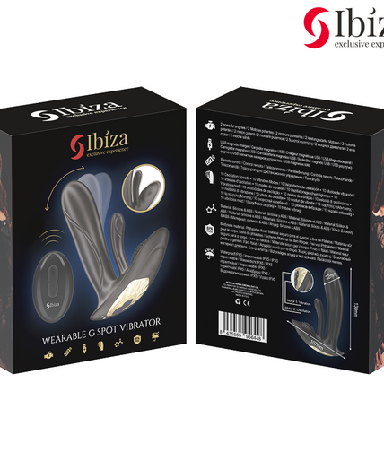 IBIZA - WEARABLE VIBRATOR WITH G-SPOT AND CLITORIS STIMULATION WITH REMOTE CONTROL