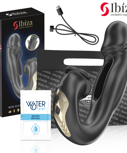IBIZA - ROSE VIBRATOR FLICKING EFFECT AND CLIT STIMULATOR