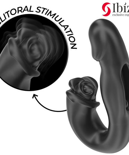 IBIZA - ROSE VIBRATOR FLICKING EFFECT AND CLIT STIMULATOR