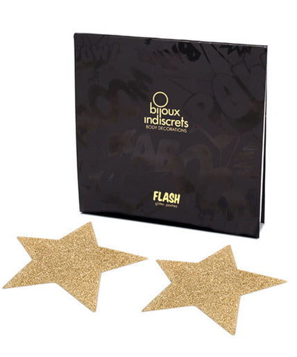 BIJOUX - INDISCRETS FLASH GOUDEN STER NIPPLE COVERS