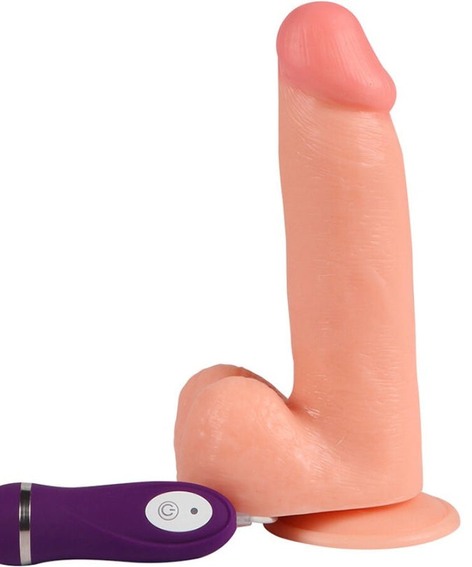 Shequ – Adam vibrator dildo met afstandsbediening 21 cm