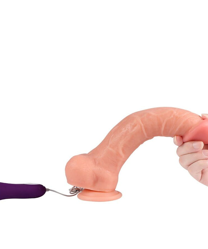 SHEQU - APOLO VIBRATOR DILDO MET AFSTANDSBEDIENING 24,5 CM