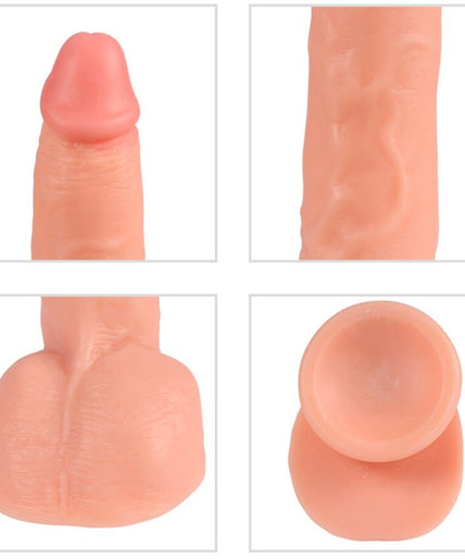 SHEQU - BEAST VIBRATING DILDO WITH REMOTE CONTROL 24.5 CM