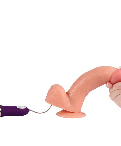 SHEQU - PHANTOM VIBRATING DILDO WITH REMOTE CONTROL 20 CM