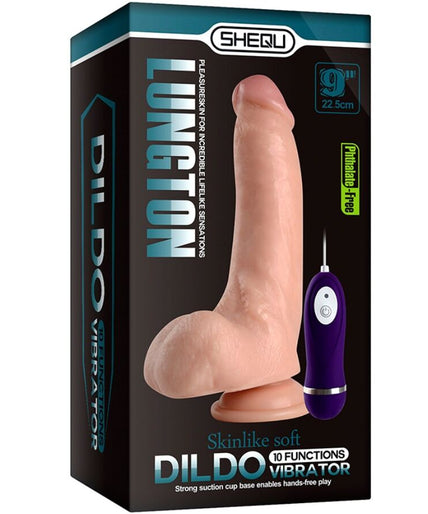 SHEQU - LUNGTON VIBRATOR DILDO WITH REMOTE CONTROL 22.5 CM