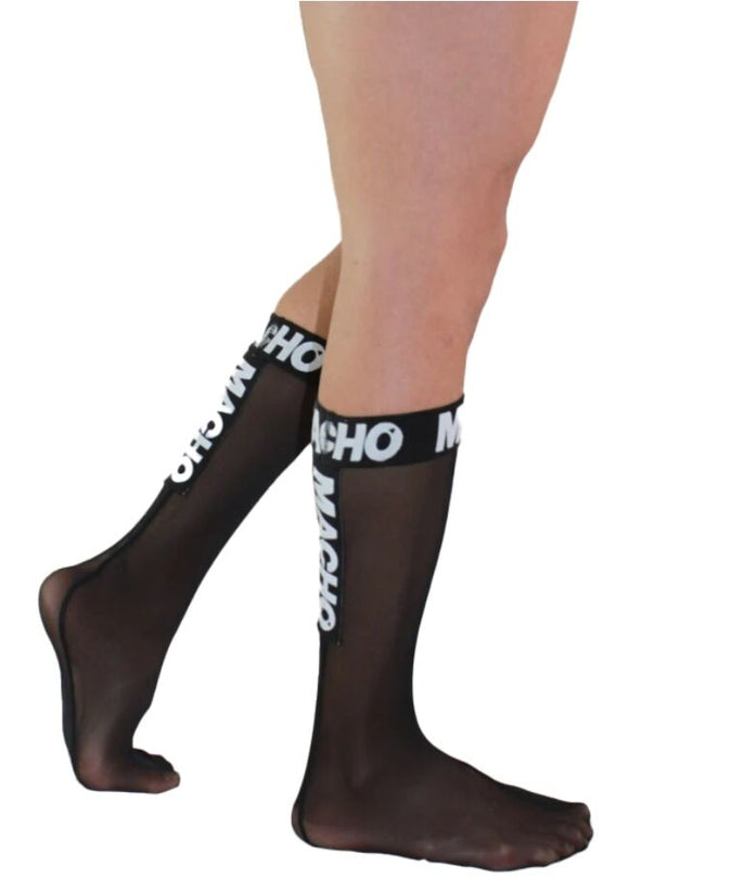MACHO - THIN SOCKS ONE SIZE BLACK