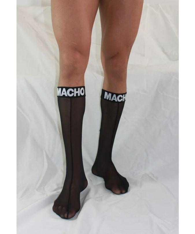 MACHO - THIN SOCKS ONE SIZE BLACK