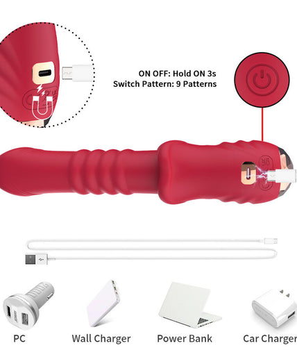Armony – Point A Stimulerende Vibrator Dildo Rood