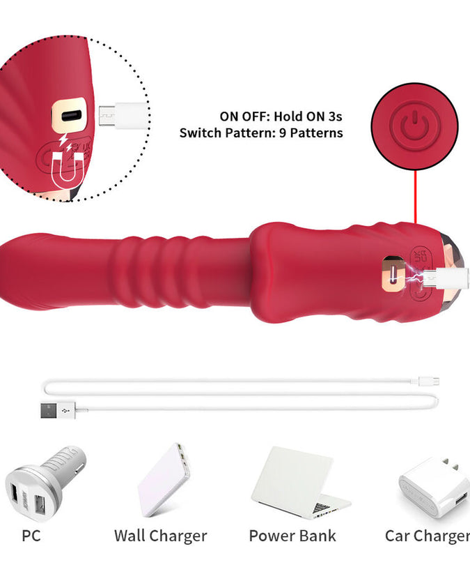 Armony – Point A Stimulating Vibrator Dildo Red