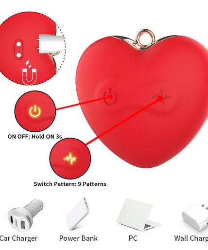 Armony – Magnetic Nipple Clamps With Vibration Butterfly Shape Red