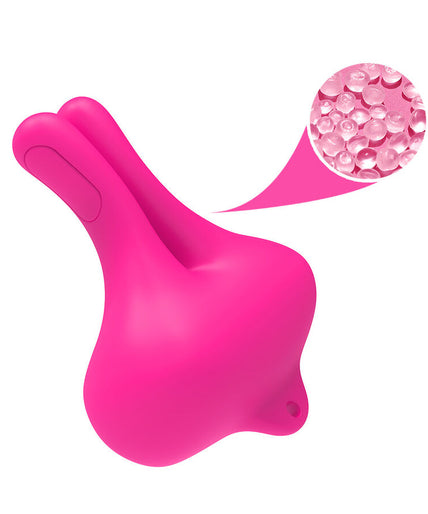 Armony – Rabbit Shape Vibration Magnetic Nipple Clamps Pink
