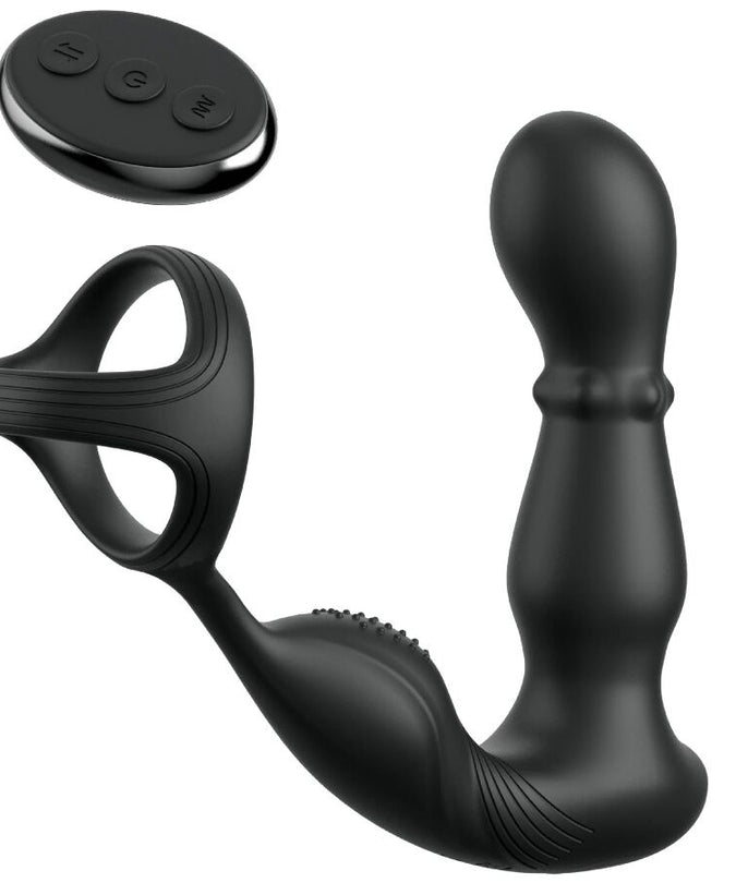 ANAL FANTASY ELITE COLLECTIE - TRILLERIGE ANAALRING EN MASSAGER MET AFSTANDSBEDIENING