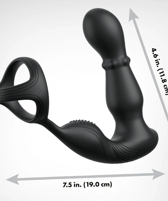 ANAL FANTASY ELITE COLLECTIE - TRILLERIGE ANAALRING EN MASSAGER MET AFSTANDSBEDIENING