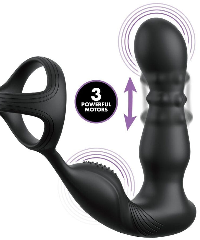 ANAL FANTASY ELITE COLLECTIE - TRILLERIGE ANAALRING EN MASSAGER MET AFSTANDSBEDIENING