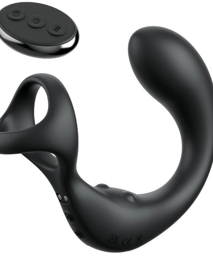 Anal Fantasy Elite – Ass-Gasm Taint-alizer Vibrating Anal Massager with Remote Control – Black
