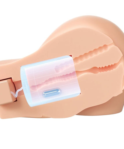 PDX ELITE - BACK THAT ASS UP REALISTIC VIBRATING VAGINA AND ANUS MASTURBATOR