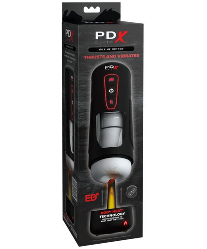PDX ELITE - MILK ME HOTTER AUTOMATIC MASTURBATOR WITH THRUSTING AND HEAT EFFECT VIBRATION
