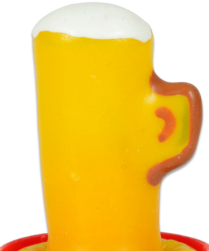 CONDOMERIE - HANDGESCHILDERDE FUN CONDOMS GLAS BIER