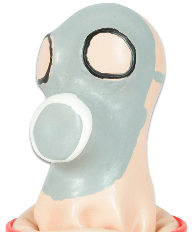 CONDOMERIE - HANDGESCHILDERDE FUN CONDOMS GASMASKER