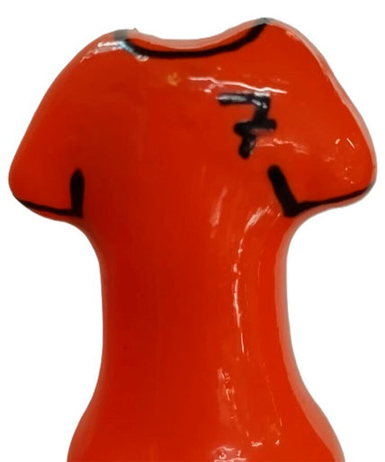 CONDOMERIE - HANDPAINTED NOVELTY CONDOMS ORANGE SHIRT