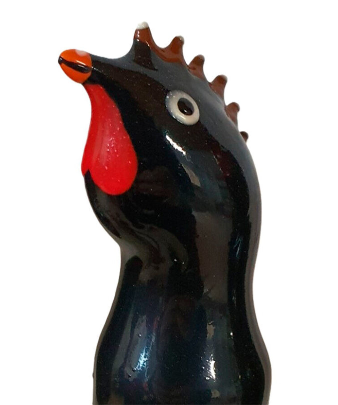 CONDOMERIE - HANDPAINTED NOVELTY CONDOMS BLACK ROOSTER