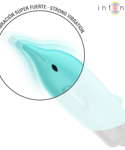 INTENSE - ECHO VIBRATING BULLET DOLPHIN BLUE 8 X 4.7 CM