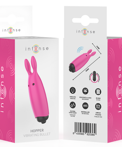 INTENSE - HOPPER PINK VIBRATING BULLET 8.3 X 2.4 CM