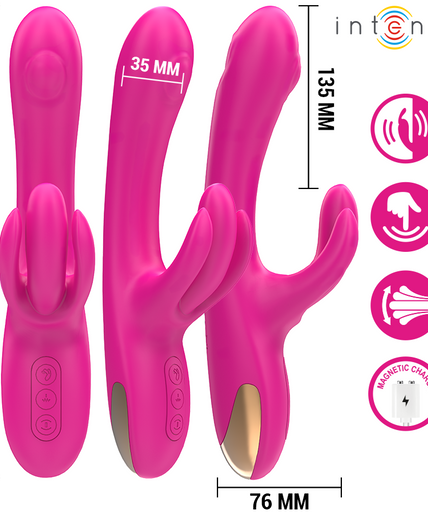 INTENSE - BRITNEY MULTIFUNCTION RABBIT VIBRATOR 23 CM PINK