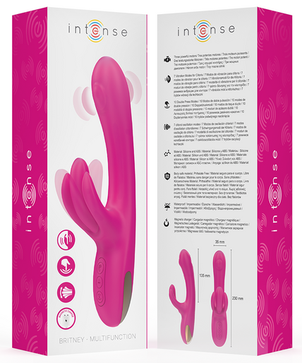 INTENSE - BRITNEY MULTIFUNCTION RABBIT VIBRATOR 23 CM PINK