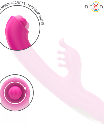 INTENSE - CHRISTINA MULTIFUNCTION RABBIT VIBRATOR 22.5 CM PINK