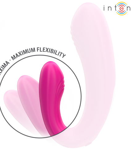 INTENSE - JANET DUAL U-SHAPED STIMULATOR AND VIBRATOR WITH REMOTE CONTROL PINK