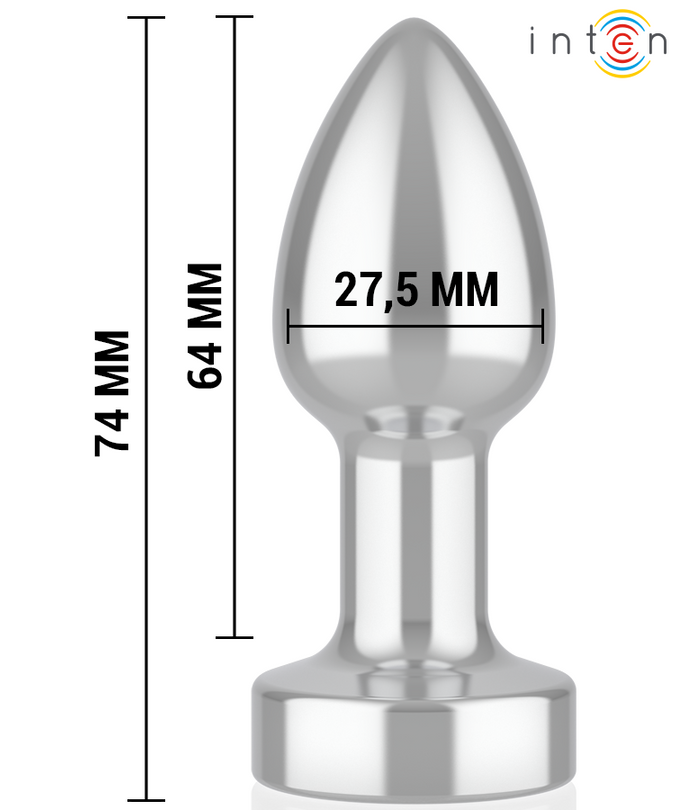 INTENSE - ANAL PLUG 10 VIBRATIONS METAL WITH REMOTE CONTROL S